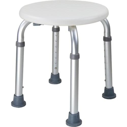 Round Bath Chair Toilet Bathroom Stool Heigh Adjust For Elderly /Pregnant Women /Children/Disabled For Shower Nursing