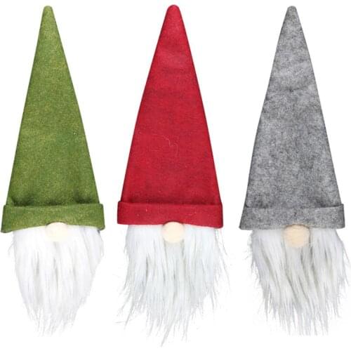 Christmas Faceless Doll Wine Bottle Case Nordic Land God Santa Claus Champagne Wine Bottle Cover Decoration Wine Bottle Decor