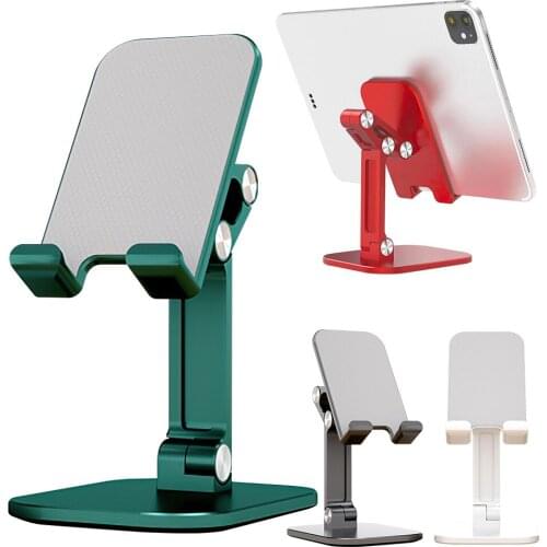 Mobile Phone Holder Folding Tablet Lazy Bracket Desktop Live Stand 120 Degree Flexible Anti Slip for Watch Video Work Portable