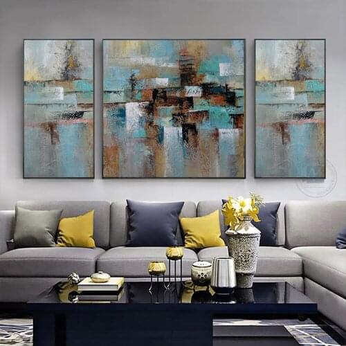 Amazing Modern Home Decor painting 3 piece abstract art acrylic paintings abstract artwork canvas wall pictures for living room