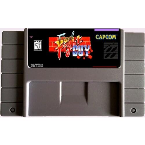 High Quality 16 Bit Final Fight Guy NTSC Big Gray Game Card For USA Version Game Player
