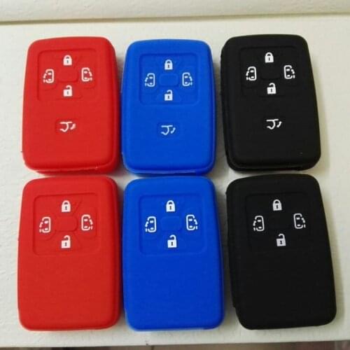 Protect Bag For Toyota RAV4 Alphard Vellfire Estima Noah Voxy Corolla Yaris Estima Tarago 4 5 Button Silicone Key Cover