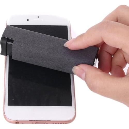1Set Portable Phone PC Screen Cleaner Microfiber Cloth Cleaning Device for Cellphones/Computer/Notebook/Tablet/TV Screen