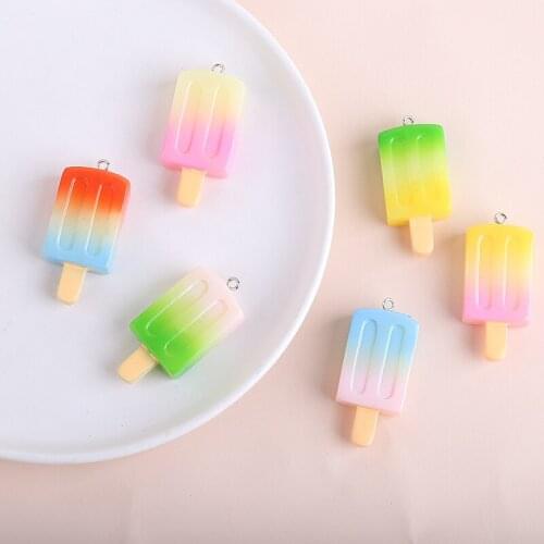 10pcs Candy popsicle summer resin Earrings For Women Girl epoxy fun with hanging stick ice diy jewelry accessories material