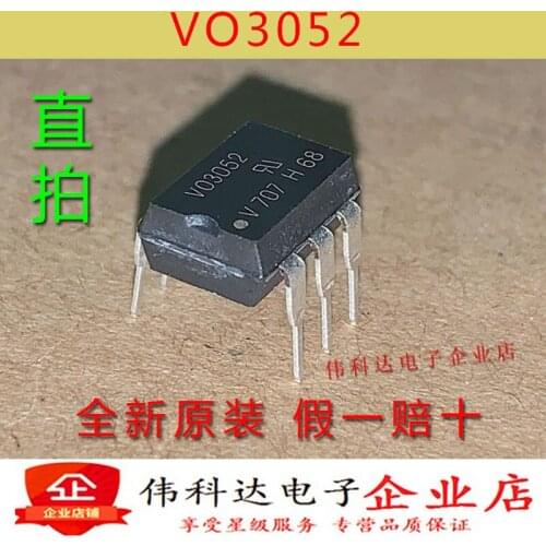 10pcs/lot New Vo3052 V03502 Direct Plug Dip6 Photocoupling Original for