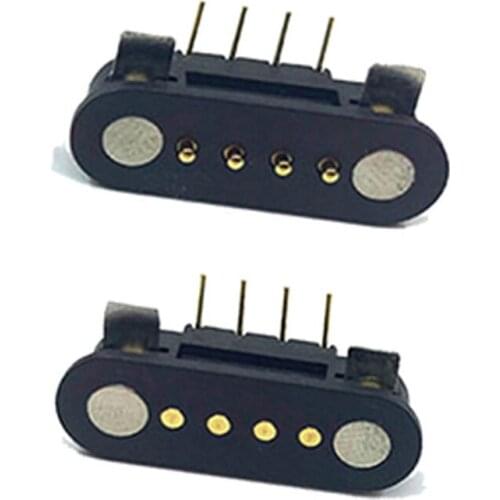 10set Spring-Loaded DC Magnetic Pogo Pin Connector Male Female Charging Test Antenna Thimble Bluetooth Headset Waterproof Probe