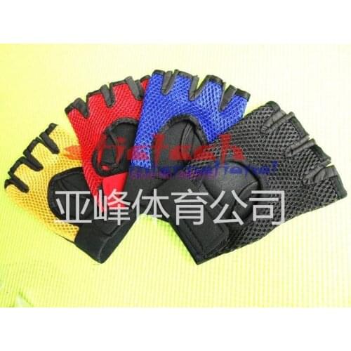 By dhl or ems 100pair Sport Gloves Weightlifting Gym Exercise Training Fitness Gloves Outdoor Cycling Half Finger Gloves
