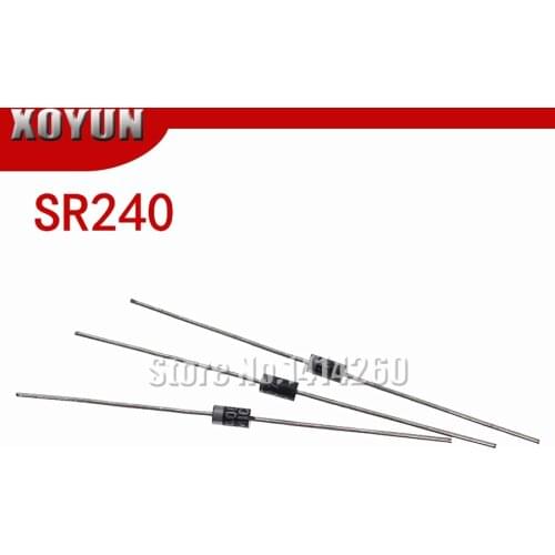 100pcs/lot SR240 2A 40V Schottky diode