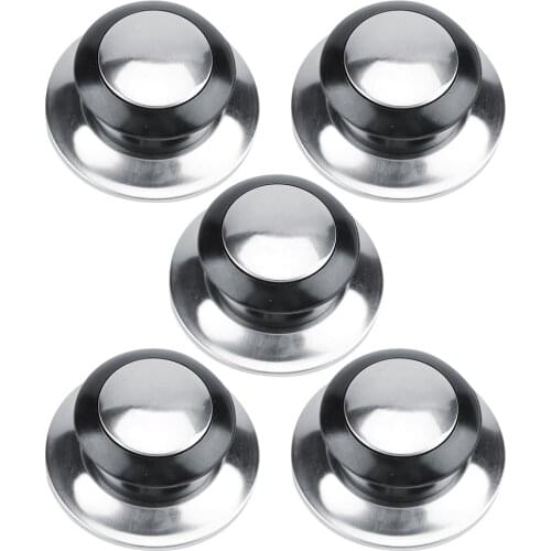 5Pcs Heat-Resistant Pot Pan Lids Knob Lifting Handle Home Kitchen Cookware Replacement Parts Wok A27 Large Steel Ball Non-Stick