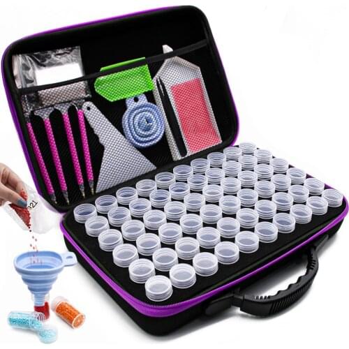5d Diamond Painting Accessories 30/ 60-slot Diamond Painting Storage Box Tools For Diamond Art Embroidery Bead Storage