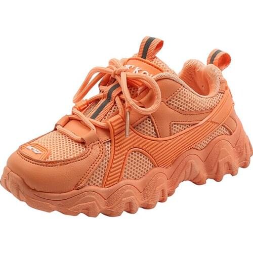 New Spring/autumn Children Shoes Unisex Boys Girls Fashion Sneakers Mesh Breathable Toddler Kids Running Sports Tennis Shoes