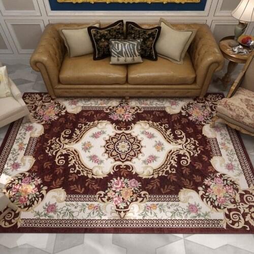 Europe Palace Jacquard Carpet Livingroom Home Bedroom Carpet Classical Rug For Sofa Coffee Table Study Room Floor Mat Kids Rugs