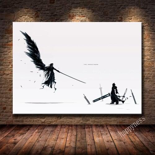 Final Fantasy Game Poster Cartoon Poster Cartoon Pictures Artwork Canvas Paintings Wall Art for Home Decor Cuadros Poster