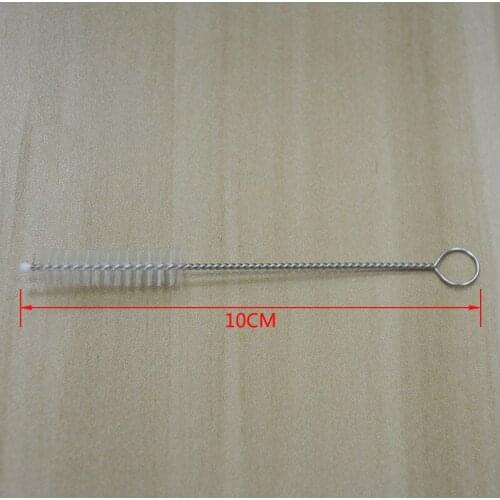 Hot sell 500pcs/lot Stainless steel straw cleaning brush Brushes 200MM x 10MM Bottle brush lin2549