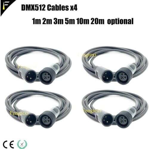 IP65 DMX512 Cable fit dmx Controller Transfer DMX To Waterproof Cable Connect Stage Par Light Beam Wash Moving Head Lights