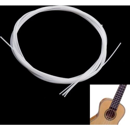 IRIN 4pcs/set Strings Durable Nylon Ukulele Strings Replacement Part for 21" 23" 26" White Stringed Instrument Accessories
