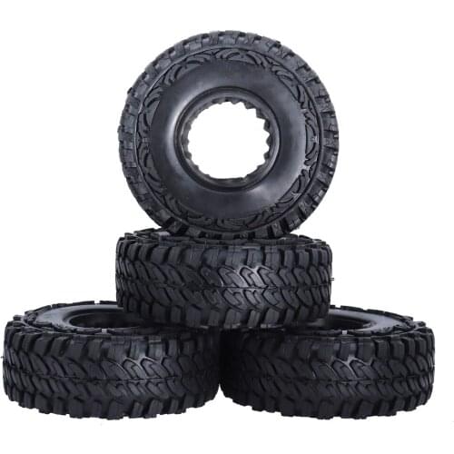 4PCS 1.9 Inch 114MM RC Rock Crawler Tires Wheels With Inner For 1/10 Off-road Traxxas Redcat SCX10 AXIAL RC4WD TF2 RC Car