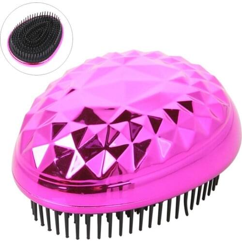 Egg Shape Scalp Massage Hairbrush Hair Detangling Smoothing Comb Salon Tool