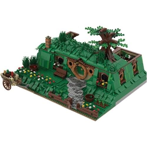 MOC-27847 Classic Movie Living Place Bag End-Elf-House Building Block Toys DIY Home Scenes Building Model Childrens Gift