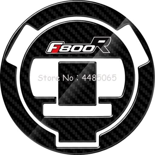 Oil Fuel Gas Cap Cover Sticker For BMW F800R F 800R motorcycle 3D Carbon Fiber Protector Decals