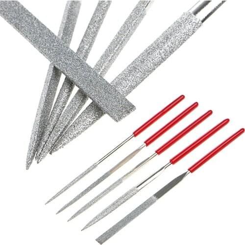 New 5Pcs Needle Files Kit Carving Jewelry Diamond Glass Stone Wood Craft Tool