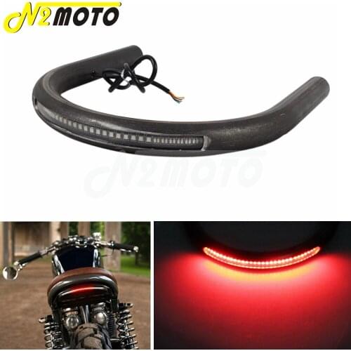 LED Tail Brake Light Brat Seat Hoop Frame Loop 7/8" Tube Modified Loops for Custom Cafe Racer Bobber Honda CC CB