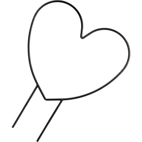 Plant Stand Support Frame Trellis Rustproof Stalks Vine Rack Heart Shaped Climbing Outdoor Anti-rust Decorative Holder Iron Ring