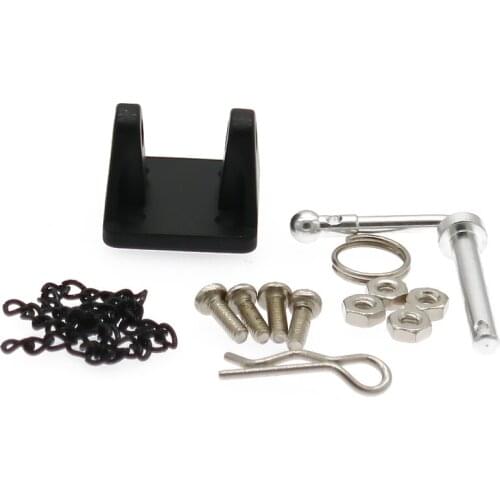 RCAWD 1Pcs Alloy Pintle Hitch Set For Trailer Hook For RC Hobby Car Crawler Scale Parts Axial Traxxas Hopup Parts FZ0036