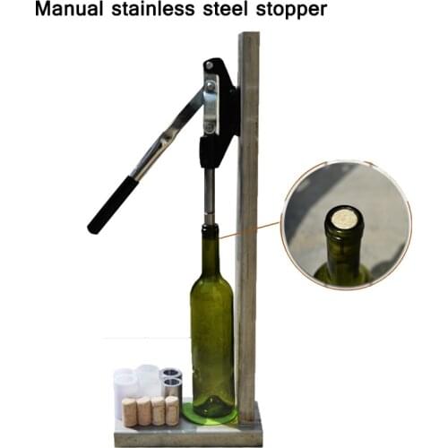 Manual Stainless Steel Stopper Wine Bottle Cork Stopper Press Machine Household Wine Making Equipment Stopper Press
