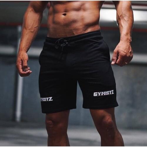New Summer Fashion Mens Shorts Cotton Bodybuilding Sweatpants Breathable Fitness Beach Shorts Jogger Casual Gyms Men Shorts