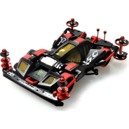 Tamiya Mini 4WD Racing Car Model Brocken GIGANT SFM Chassis 19414/19411 With Self Made Modify Parts (Not Assembled)