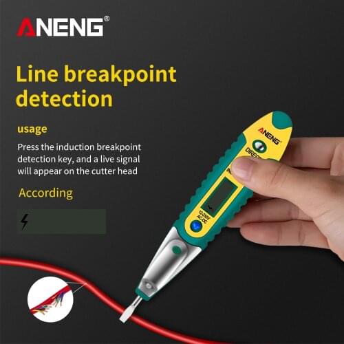 ANENG Testing Pen VD700 AC/DC 12-250V Voltage Test Pen Voltage Tester Electric Screwdriver Pen Voltage Detector Pen