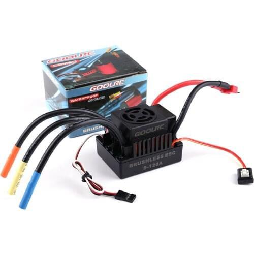 High Performance GoolRC S-120A Brushless ESC Electric Speed Controller with 6.1V/3A SBEC for 1/8 RC Car
