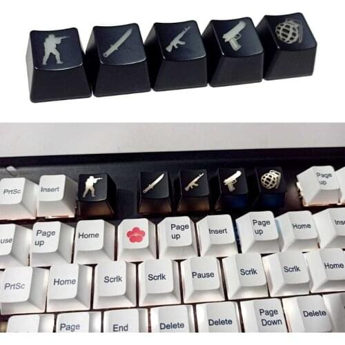 1PC DIY ABS Backlit Keycap OEM Profile R4 Personality Height Creative CSGO Key Button for Gaming Mechanical Keyboard