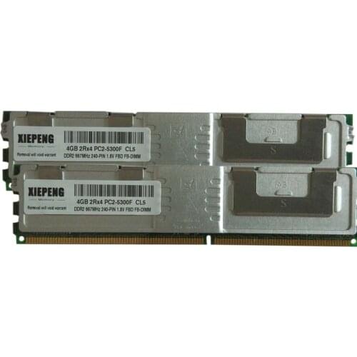 16GB DDR2 ECC Fully Buffered RAM 8GB 667MHz FB-DIMM 4GB PC2-5300F DIMM for Dell PowerEdge 2950 III 2900 III 1955 1950 III Server