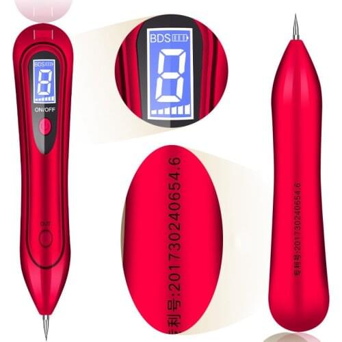 2018 Skin Care Laser Mole Tattoo Freckle Removal Pen LCD Sweep Spot Mole Removing Wart Corns Dark Spot Remover Salon Beauty