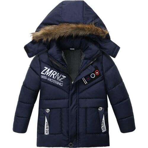 2020 New Jackets For Boys Clothes 2019 Winter Hooded Down Jacket For Kids Coats Long Sleeve Outerwear Children Clothing 2-5T
