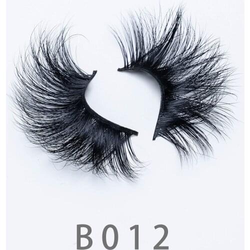 25mm 5D B12 Long Fluffy Mink Lashes Natural Thick 3D Real Mink Lashes 25mm 6D Eyelashes Dramatic Lashes Extension
