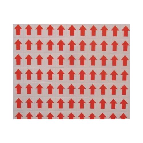 3000 pcs/lot 12x9mm Red arrow Self-adhesive paper lable sticker, Item No.GU11