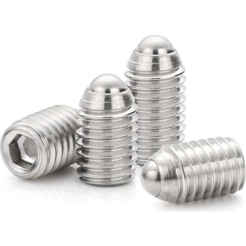 5pcs Stainless steel 304 bead positioning bead-wave wave zipper screw bead tightening spring ball plunger M3M4M5M6M8