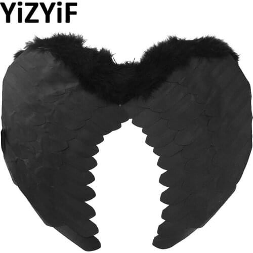 Angel Fairy Feather Wings Dance Party Cosplay Costume Stage Show Fancy Dress Kids Adults Masquerade Carnival Christmas Holiday