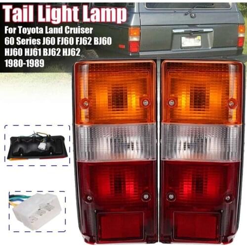 Pair Car Tail Light Signal Lamp for Toyota Land Cruiser 60 Series J60 FJ60 FJ62 BJ60 HJ60 HJ61 BJ62 HJ62 1980-1989