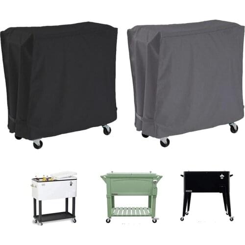 Cold Drinks Trolley Rain Covers Outdoor Patio Garden Party Shade Cooler Cart Cover Waterproof Outdoor Beverage Cart Protector