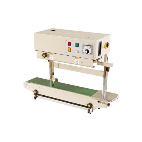 Food Bags continuous sealing machine automatic plastic film packag machine Additional equipment printing date FR-900 Vertical