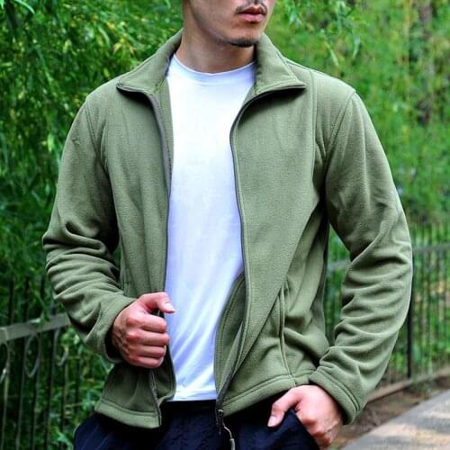 2018 New Tactical Outdoor Soft Shell Fleece Jacket Men Military Army Thermal Hiking Sport Windproof Motorcycle Jackets