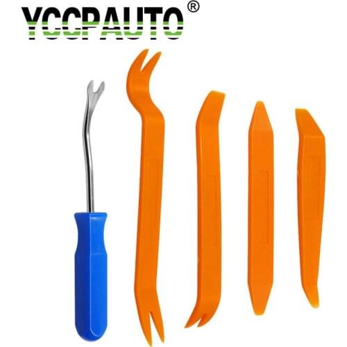 5P Auto Radio Repair Tools Automobile Car Door Panel Dashboard Trim Removal Tools Clip Nail Puller Car Repair tools