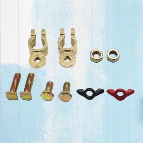 Car Marine Boat Van RV Battery Terminal Positive Negative Connectors Clamp with Vinyl Coated Wing Nuts