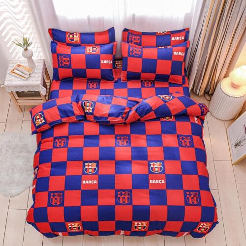 Pure Cotton Four Piece Set Thickened Three Autumn Winter Bed Sheet Pillow Cover Quilt Household Bedding