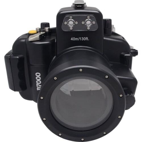 Mcoplus 40m/130ft Waterproof Camera Underwater Housing Diving Case for Nikon D7000 Can be used with 18-55mm lens