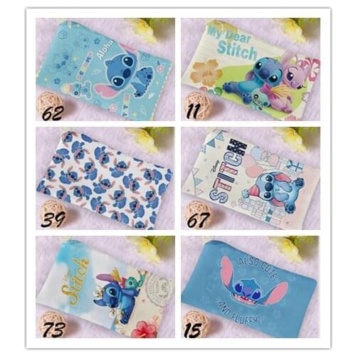 Disney Stitch Smile Anime Figures Cartoon Product Cosplay Accessories Customized Coin Pen Storage Bag Gifts Unisex Gift